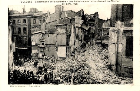 Toulouse. Catastrophe de la Dalbade. Les ruines après l'écroulement du clocher (11 avril 1926). - FRAC31555 9Fi4955