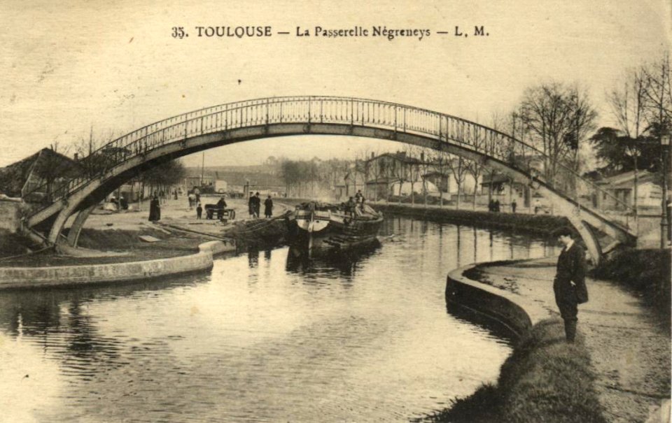 Toulouse minimes canal du midi postcard
