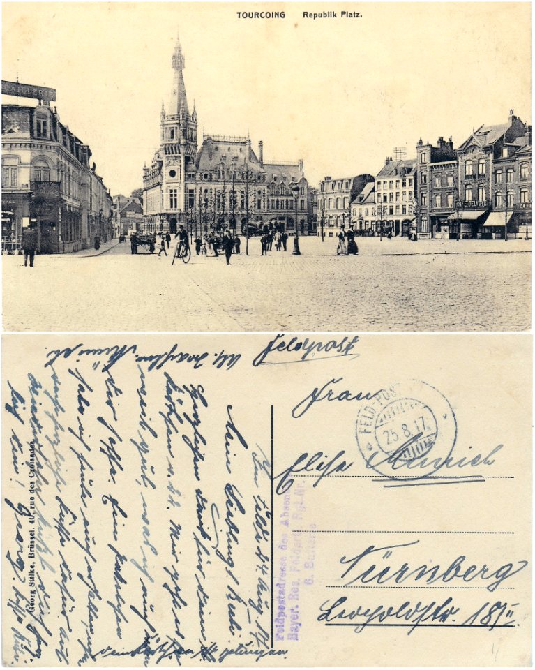 Tourcoing — Republik Platz. v°-r°