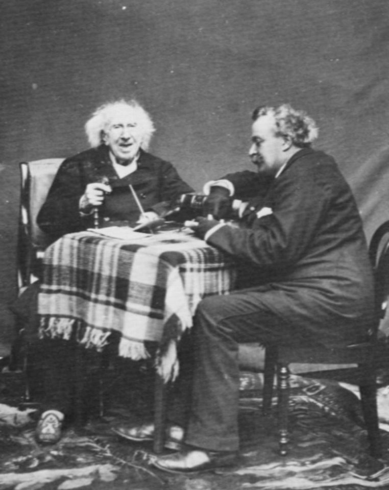 Tournachon, Gaspard-Félix - Der Chemiker Chevreul im Gespräch mit Nadar am Vorabend seines hundertsten Geburtstags (6) (Zeno Fotografie)