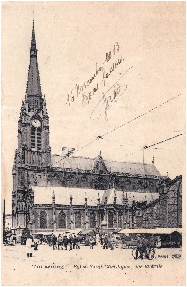 Tourcoing — Église Saint Christophe - Vue latérale Sud