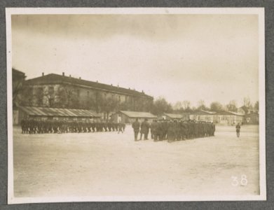Tourraine Barracks built by Y.M.C.A. in Langres, France LCCN2017648788