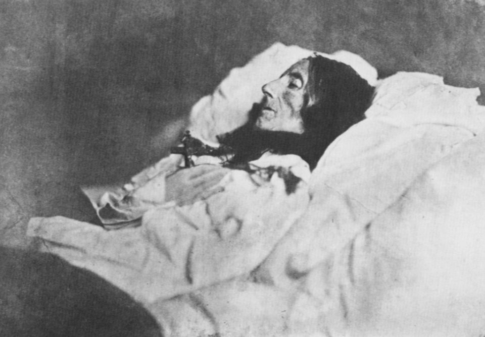 Tournachon, Gaspard-Félix - Die Dichterin Marceline Desbordes-Valmore auf ihrem Totenbett (Zeno Fotografie)