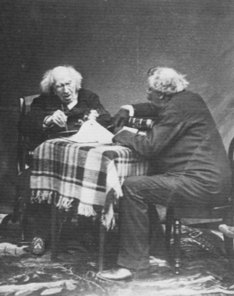 Tournachon, Gaspard-Félix - Der Chemiker Chevreul im Gespräch mit Nadar am Vorabend seines hundertsten Geburtstags (5) (Zeno Fotografie)