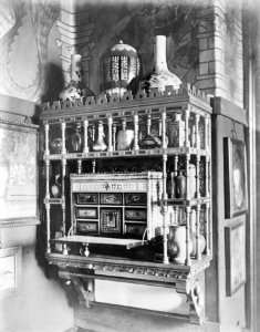 Tower House peacock cabinet