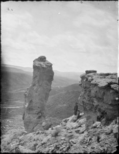 Tower Rocks, on the face of the Castle. Summit County, Utah - NARA - 516634