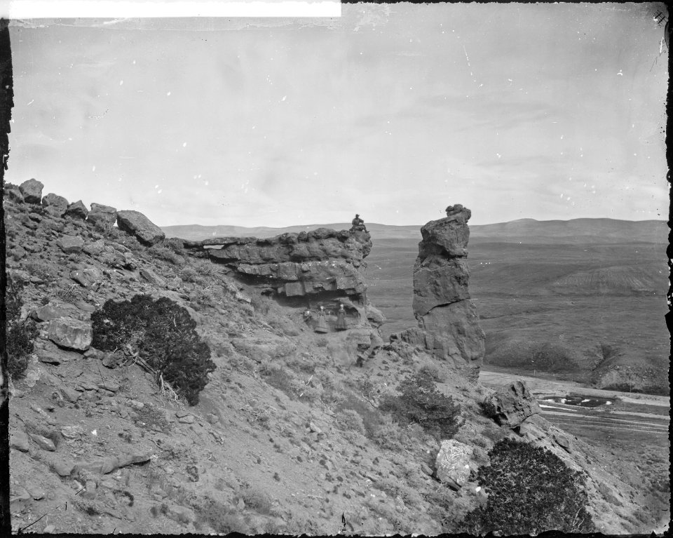 Tower Rocks, on the face of the Castle. Summit County, Utah - NARA - 516635