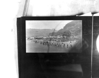 Town of Navarro at the mouth of the Navarro River in Mendocino County, California as seen by Jack and Charmian London on their way from Glen Ellen to Oregon, 1911