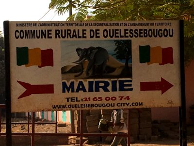 Town hall of Ouelessebougou, Mali, December 2017
