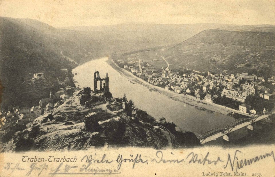 Traben-Trarbach, Rheinland-Pfalz - Stadtansicht (Zeno Ansichtskarten)
