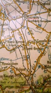 Tracé de l'ancienne ligne Watten-Éperlecques - Bourbourg