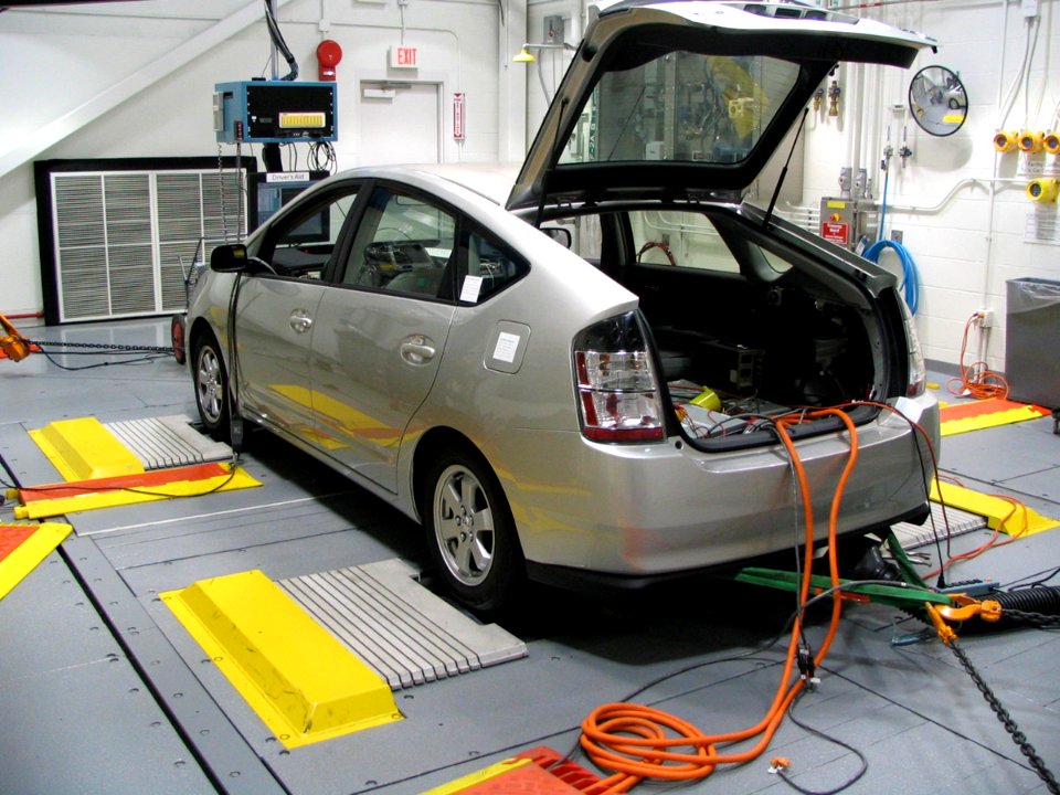 Toyota Prius being tested at Argonne National Laboratory