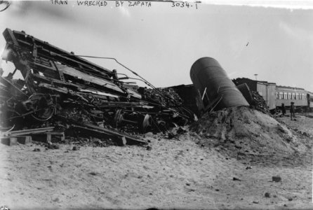 Train wrecked by Zapata LCCN2014695817