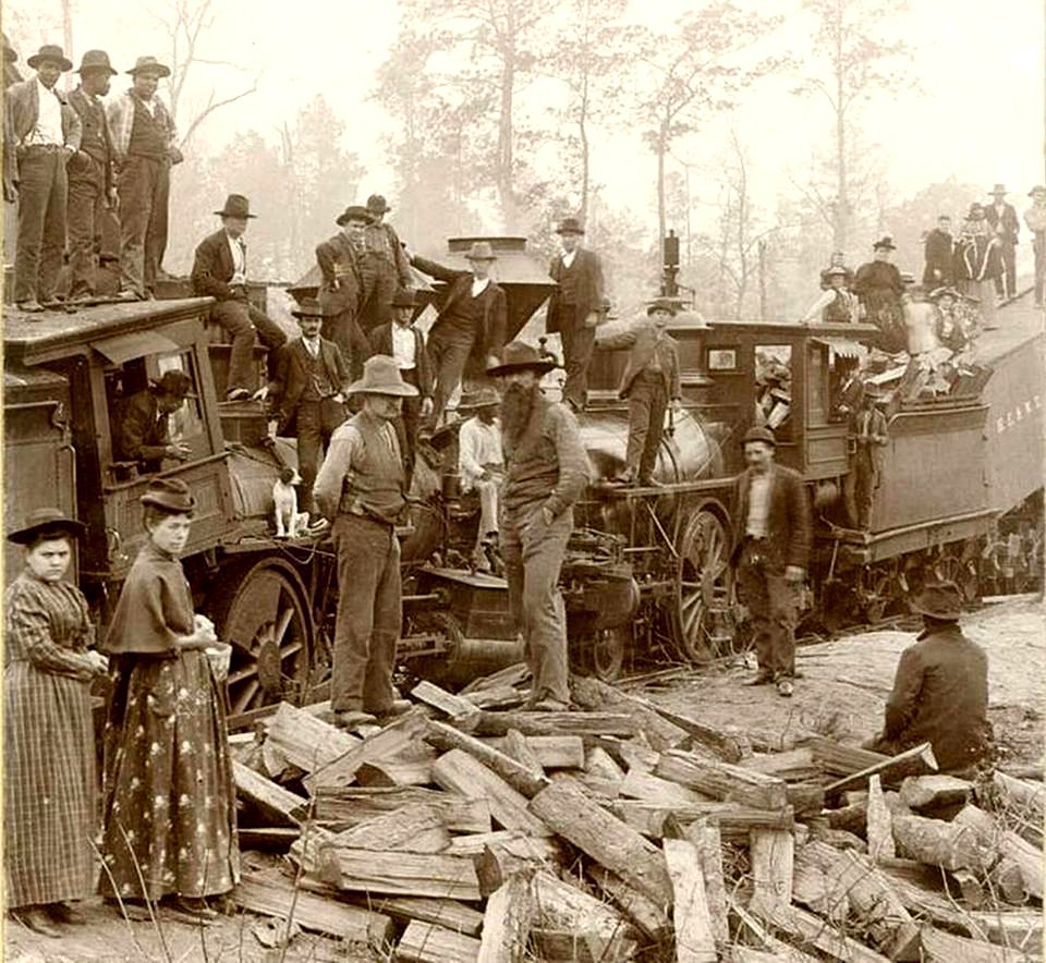 Train wreck near Lufkin in 1893