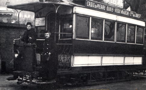 Tramway de Rouen - Wattwoman et receveuse en 1916