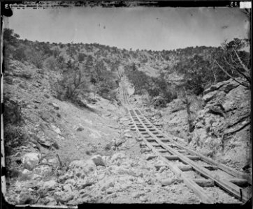 TRAMWAY TO ILLINOIS MINE, PAHRANAGET LAKE DISTRICT, NEVADA - NARA - 524136