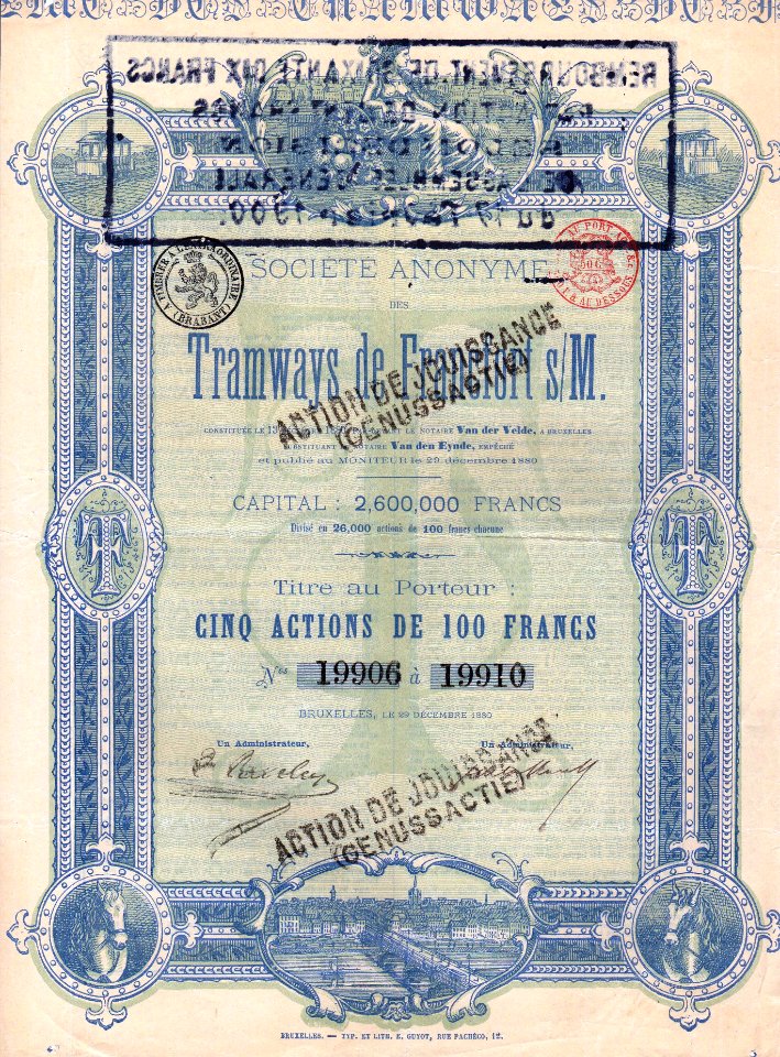 Tramways de Francfort 1880