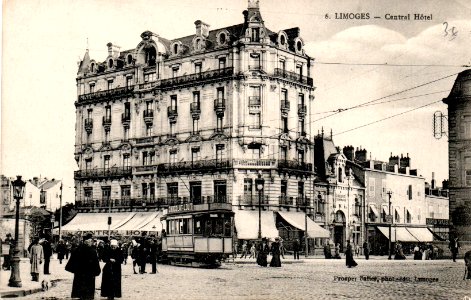 Tramway de Limoges Central Hotel 1917