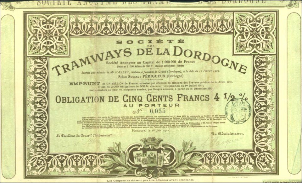 Tramways de la Dordogne 1911