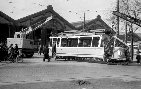 Tram accident in Copenhagen 1958 03