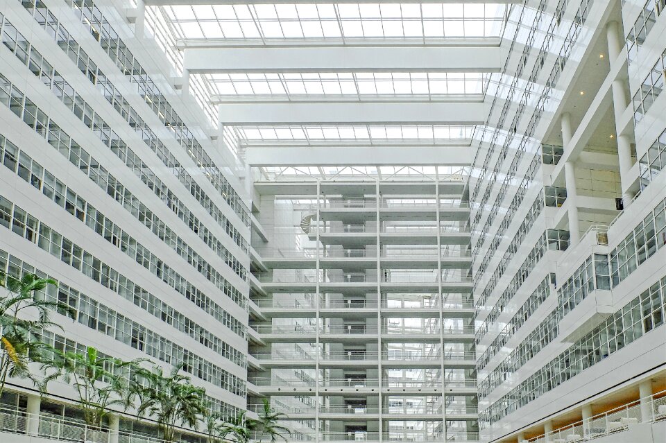 Modern architecture windows
