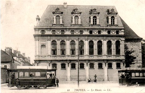 Tramway Troyes Le-Musée 1908 photo