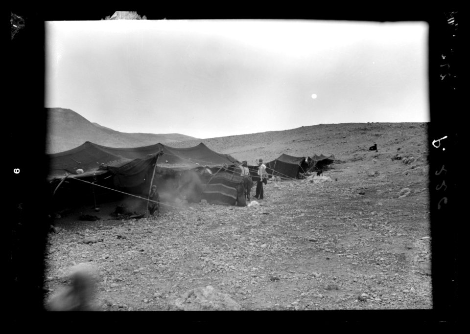 Trans-Jordan types. Bedouin tent life. (The end of the day sunset) LOC matpc.22007