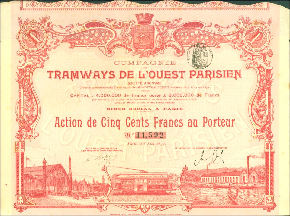 Tramways de l'Ouest Parisien 1899