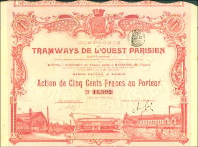 Tramways de l'Ouest Parisien 1899