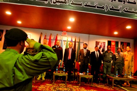 Transition ceremony held at the conference center on the Afghan National Army Air Corps base in Kabul (4580620241)