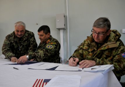 Transition ceremony marks coalition control to Afghans 131228-N-VZ328-161