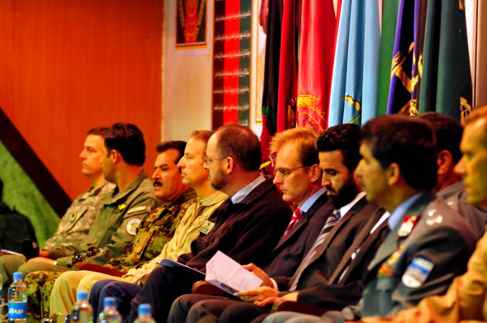 Transition ceremony held at the conference center on the Afghan National Army Air Corps base in Kabul (4581236310)