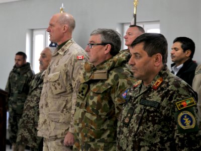 Transition ceremony marks coalition control to Afghans 131228-N-VZ328-032