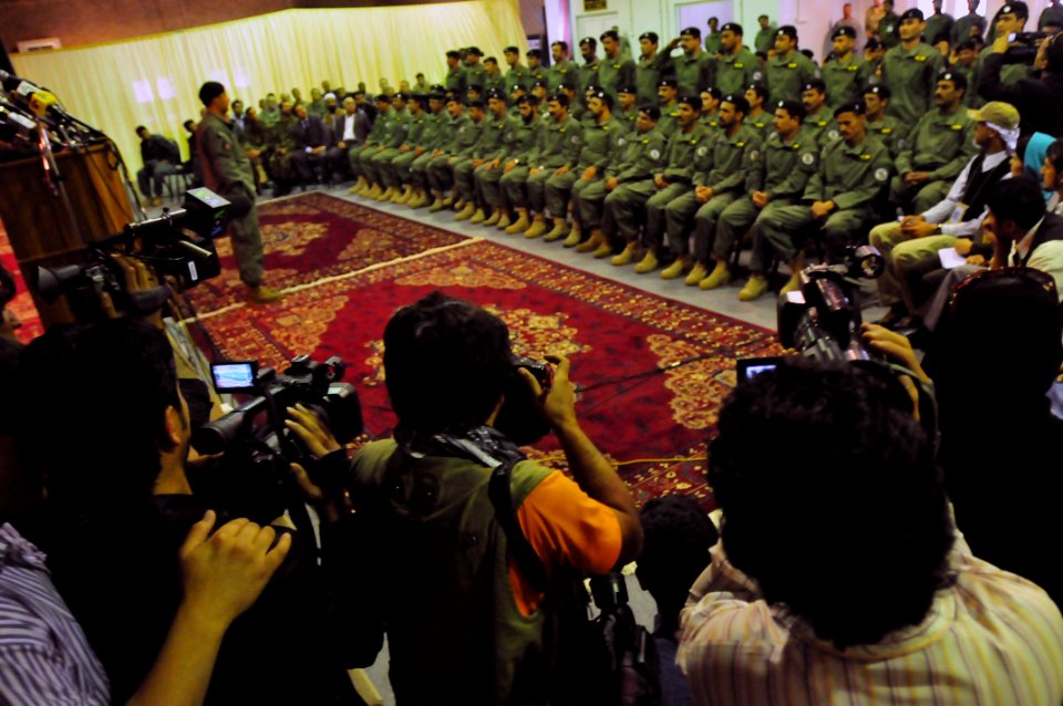 Transition ceremony held at the conference center on the Afghan National Army Air Corps base in Kabul (4581240242)