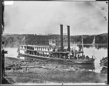 Transport steamer Bridgeport on Tennessee River - NARA - 526485 photo