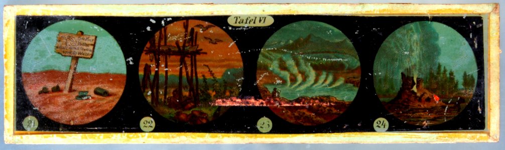 Travel images Tafel VI, Sign, Lake, Vulcano