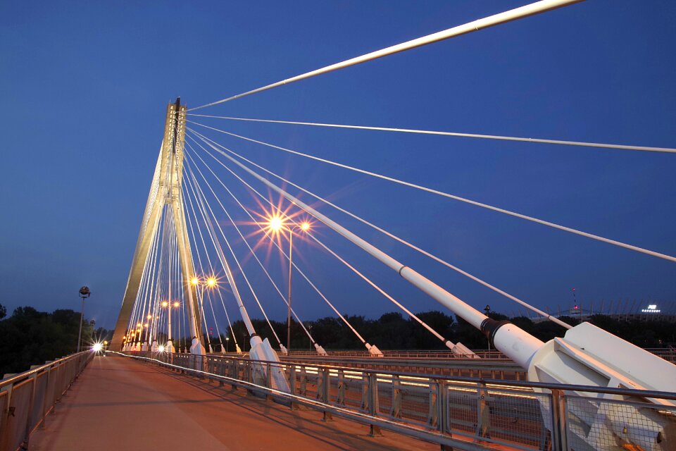 Swietokrzyski bridge night light