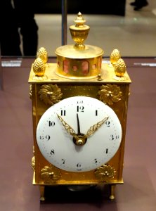 Travel alarm clock, Christian Ehregott Weisse, Dresden, c. 1785 - Mathematisch-Physikalischer Salon, Dresden - DSC07958 photo