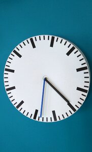 Hour blue time blue clock