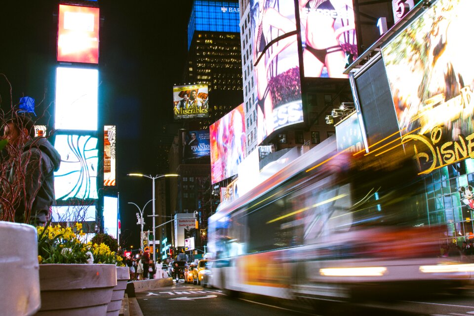 Billboards signage people