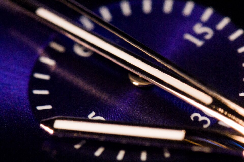 Time macro close up