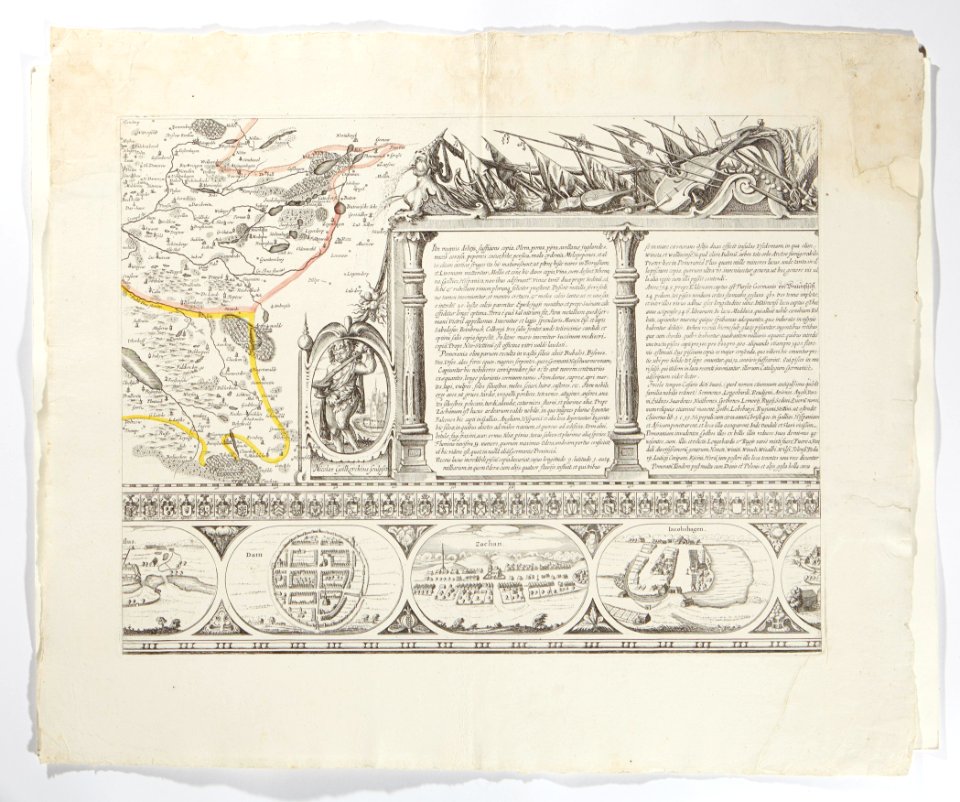 Tre stadsvyer, Dam, Zachan, Jacobshagen, 1600-talet - Skoklosters slott - 98044
