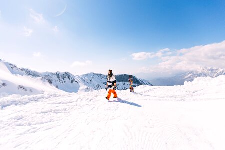 Sports extreme snowboarder