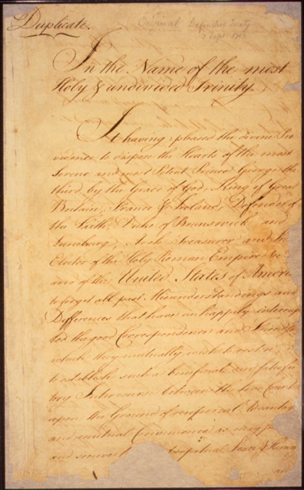 Treaty of Paris (page 01)