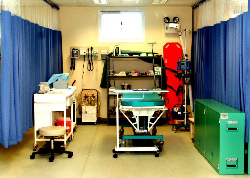 Treatment area inside the ANA regional hospital in Kandahar