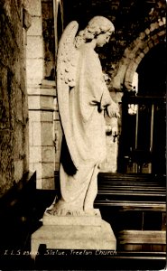 Treeton Church statue
