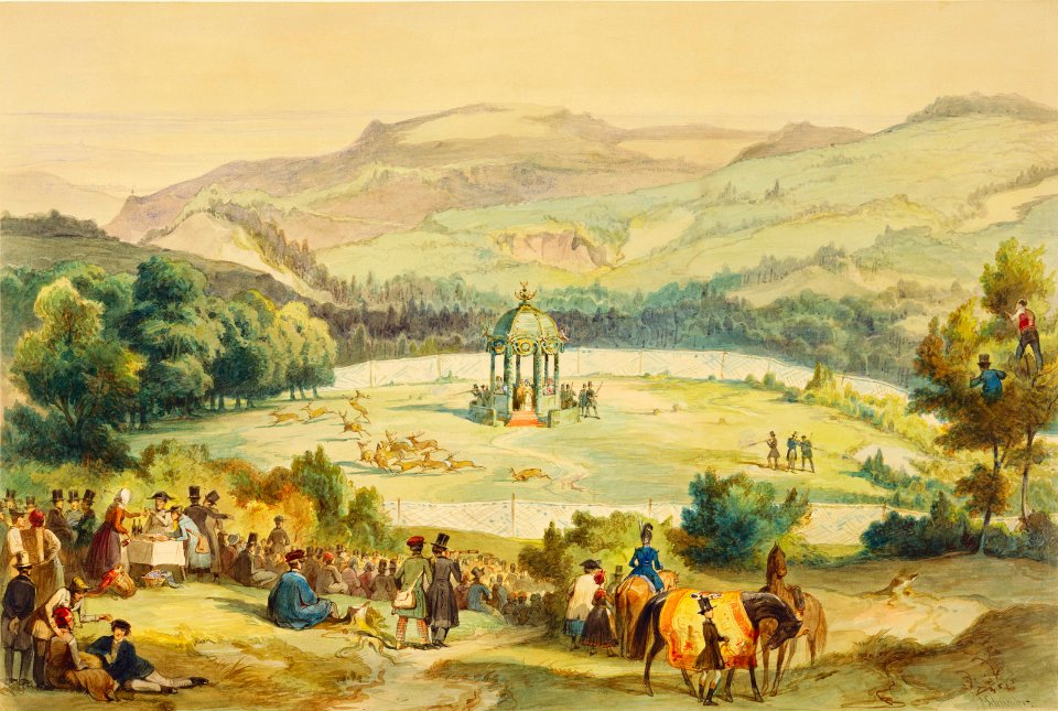 Treibjagd bei Reinhardsbrunn 1845 (Royal Collection Trust)