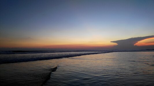 Dusk nature beach