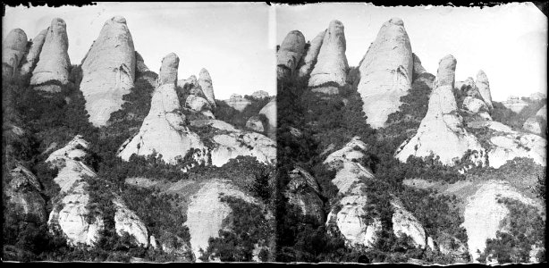Trencabarrals , cim de la muntanya de Montserrat (AFCEC BORDAS D 4379)