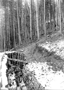 Treffer oberhalb eines Laufgrabens des Werkes Gaishorn - CH-BAR - 3240197